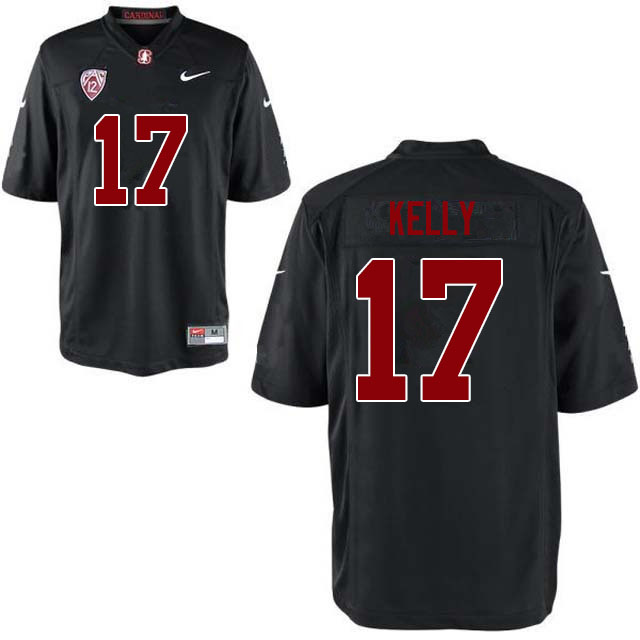 Men #17 Kyu Blu Kelly Stanford Cardinal College Football Jerseys Sale-Black